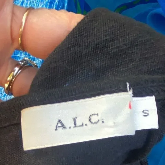 A.L.C. Harper Twist Back Tank in Black size small - Picture 10 of 10